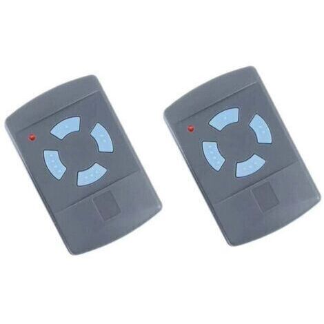 Télécommande de Garage Sdre HSM4 868 MHz avec 4 Boutons Couleur Bleue Remplacer Les émetteurs Hormann 868 MHz HS4 HSM2 HSP4 868 HS1 868 Tubauto HSM4 868 Tubauto HS4 868Fréquence, 2PACK