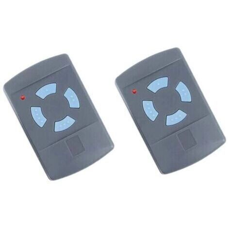Télécommande de Garage Sdre HSM4 868 MHz avec 4 Boutons Couleur Bleue Remplacer Les émetteurs Hormann 868 MHz HS4 HSM2 HSP4 868 HS1 868 Tubauto HSM4 868 Tubauto HS4 868Fréquence, 2PACK TRIMEC