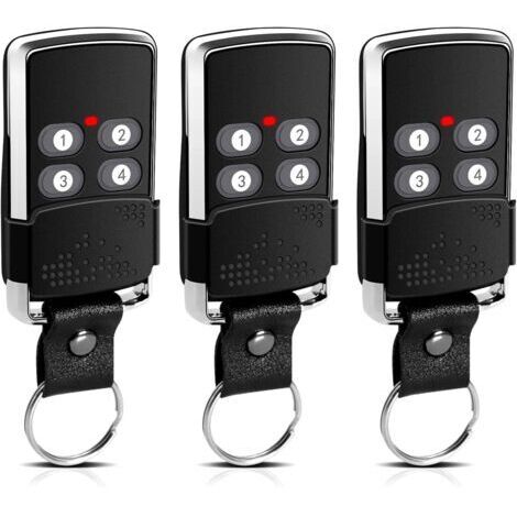 Télécommande de porte de garage 433,92 MHz - Compatible avec Wisniowski EL11Q, EL12Q, EL13Q, EL17Q ELN - Code tournant 4 canaux (3)