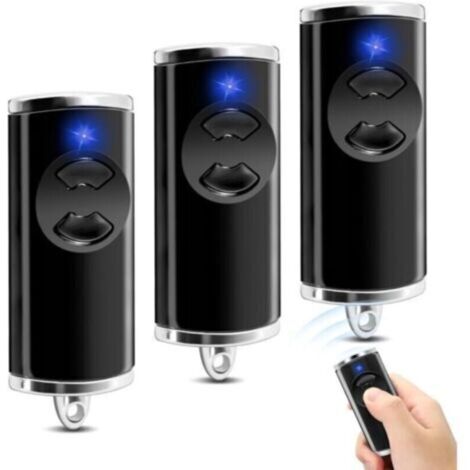 Télécommande de porte de garage 868 MHz compatible avec Hörmann BS HSM4 HSE2 HS1 HS4 HSZ1 HSZ2, émetteur manuel, télécommande de portail, 3 pièces