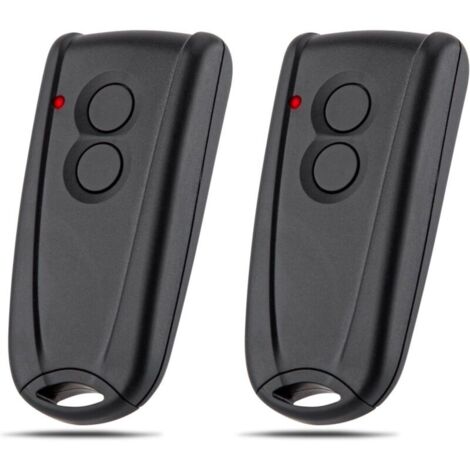 Télécommande de porte de garage. télécommande de porte de volet roulant sans fil à 2 boutons 433MHZ. compatible avec Ecostar RSC2-433. télécommande de porte RSE2-433. paquet de 2