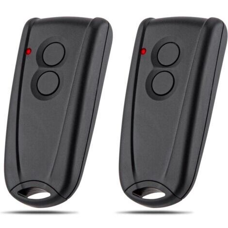 Télécommande de porte de garage, télécommande de porte de volet roulant sans fil à 2 boutons 433MHZ, compatible avec Ecostar RSC2-433, télécommande de porte RSE2-433, paquet de 2