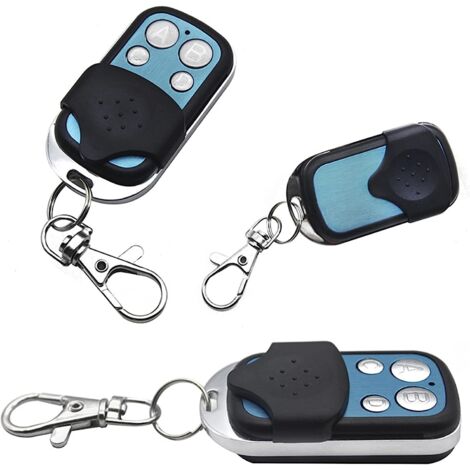 Télécommande de Porte Universelle, Buzzer Antivol à Un Bouton Télécommande Universelle de Porte de Garage 12V 433MHz Clone Télécommande de Porte de Garage Alarme 4 Canaux (4pcs)
