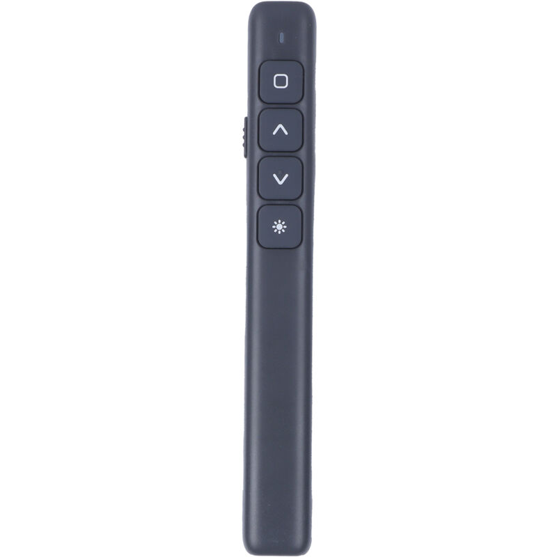 Télécommande de Présentation Sans Fil pour Enseignement, Pointeur Laser avec Fonction de Retournement de Page, Modèle Gris