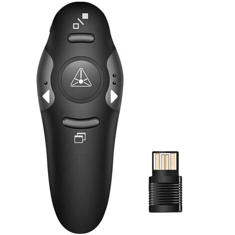 Télécommande de Présentation USB pour PowerPoint, Clicker Sans Fil pour PPT, Keynote, Mac et PC