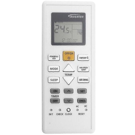 Télécommande de remplacement A75C18090 pour climatiseur Panasonic A75C18090