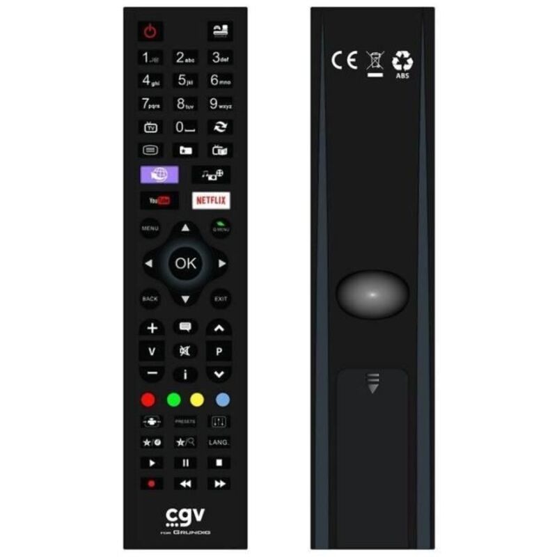 CGV - Télécommande de remplacement fidelio Grundig - Pour téléviseurs Grundig - Sans programmation - Prete a l'emploi