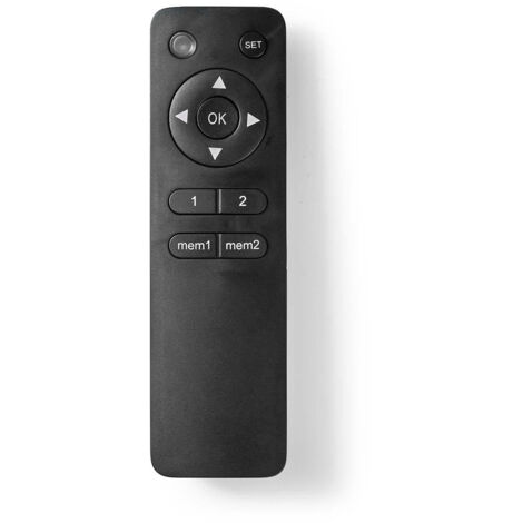 Telecommande de remplacement convient pour tvcm5830bk tvsm5830bk tvsm5831bk tvsm5850bk tvwm5850bk fixe 1 unite disposition claire frequence radio noir