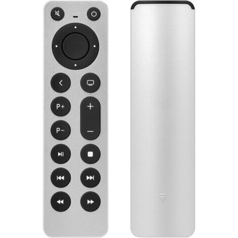 Télécommande de Remplacement pour Apple TV 4K/HD, 1st 2nd 3rd 4th 5th, A1294/A1218/MA711 A1378/MC572 A1427/MD199 A1625/MGY52/MLNC2 A1842/MQD22/MP7P2, pour Apple TV Box, Système de Musique Mac Dock
