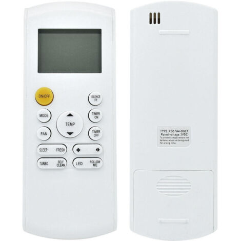 Télécommande de remplacement pour climatiseur avec rétroéclairage LED pour RG57B1 BGE RG57B2 BGE RG57B BGE RG57 BGE RG57A BGE RG57A6