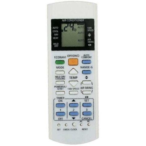 Télécommande de remplacement pour climatiseur Panasonic, ABS blanc, A75C3300 3208 3706 3708 3883