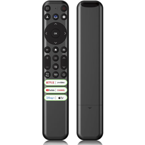 Télécommande de remplacement pour téléviseur intelligent TCL Google, RC813, compatible avec les téléviseurs intelligents TCL QM8/QM7/S5/S4/S3/Q7/Q6/Q5 4K FHD UHD HDR QLED QD-Mini LED (non compatible a
