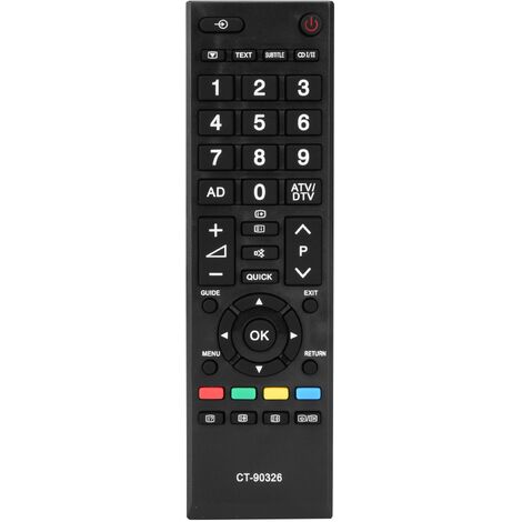 Télécommande de remplacement TV multifonction CT-90326 pour contrleur Toshiba