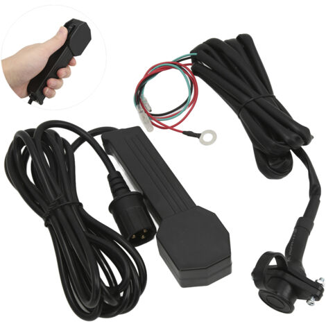 Télécommande de treuil 12V étanche avec câble de 9 pieds pour ATV/UTV, manuelle et électrique