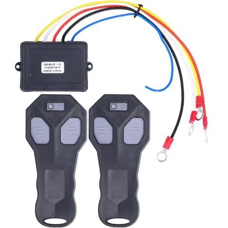 Télécommande de Treuil sans Fil, 2 Pièces 434MHz Télécommande de Treuil sans Fil 12V de Remplacement électrique pour Camion VTT Universel