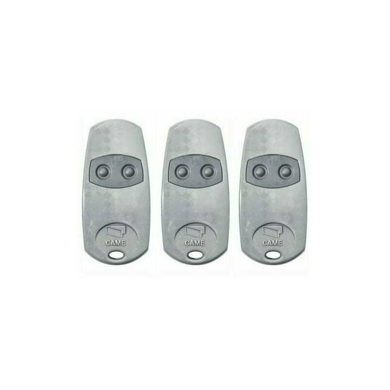 Telecommande d'origine Came TOP432EE 3 pieces. Frequence de code fixe 433,92 MHz