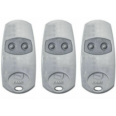 Telecommande d'origine Came TOP432EE 3 pieces. Frequence de code fixe 433,92 MHz