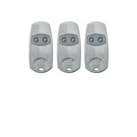 Telecommande d'origine Came TOP432EE 3 pieces. Frequence de code fixe 433,92 MHz