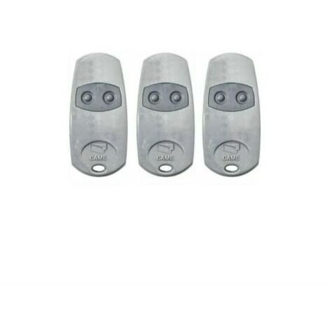 Telecommande d'origine Came TOP432EE 3 pieces. Frequence de code fixe 433,92 MHz
