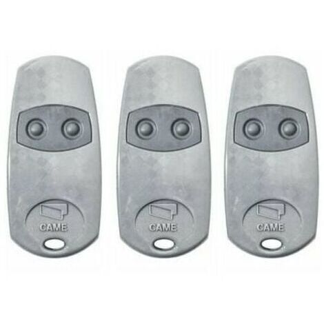 Telecommande d'origine Came TOP432EE 3 pieces. Frequence de code fixe 433,92 MHz