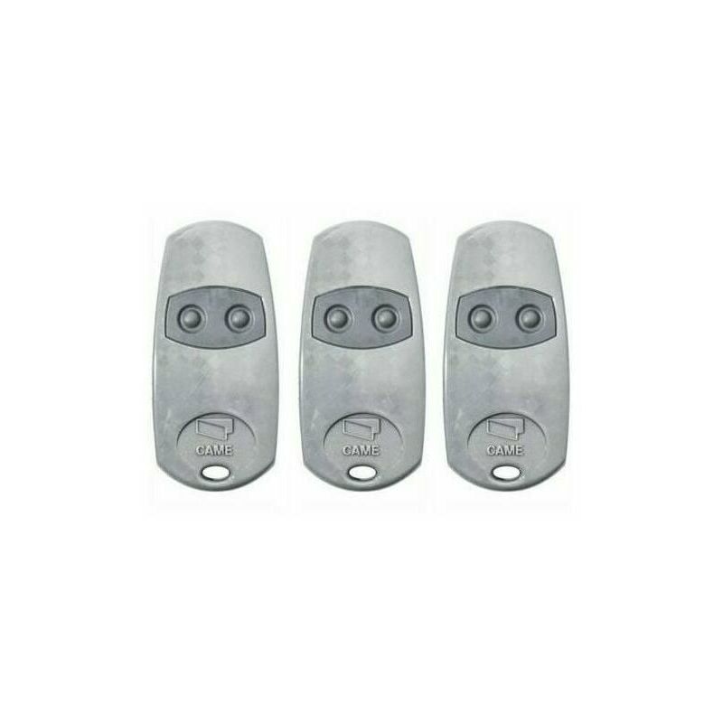 Telecommande d'origine Came TOP433EE 3 pieces. Frequence de code fixe 433,92 MHz