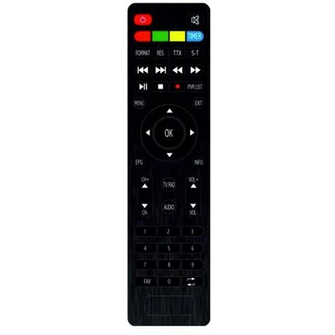 Télécommande d'origine pour récepteur TECSAT TFH9900HD PVR – Couleur noir – Prête à l'emploi avec piles incluses – M-E