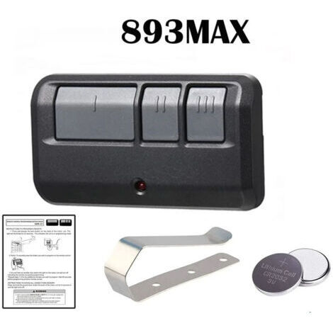Télécommande d'ouverture de Porte de Garage pour ChamberlainLiftmaster 893MAX Sears Craftsman 890max