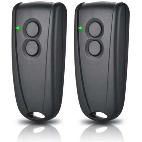 Télécommande d'Ouvre-Porte de Garage- RSC2/RSE2 - 433,92 MHz - Lot de 2 - Programmation à 2 boutons