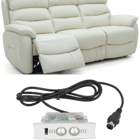 Télécommande Électrique pour Fauteuil Reclinable avec USB et LED - ABS 141g, 5 Pin