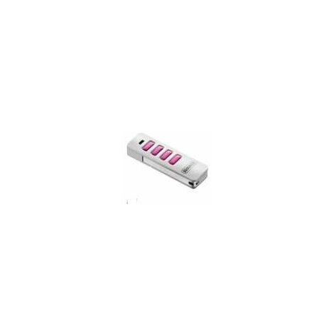 Télécommande Emetteur 868 Mhz 4 canaux porte de garage portail, blancet rose. - SOMMER -