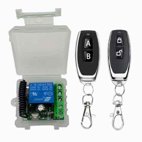 Télécommande et émetteur mural pour motorisations Télécommande sans fil Télécommande de contrôle d'accès Serrure électrique DC Lumières Contrôleur de porte électrique