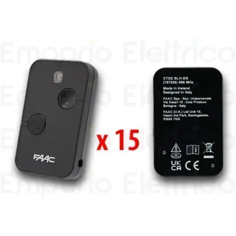 Télécommande FAAC 15 x 2 canaux XT2 868 SLH LR 787009