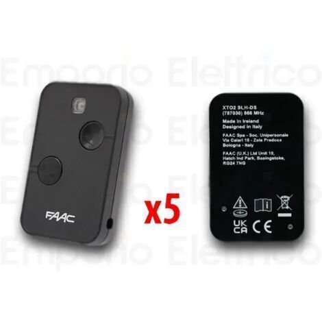 Télécommande FAAC 5 x 2 canaux XT2 868 SLH LR 787009