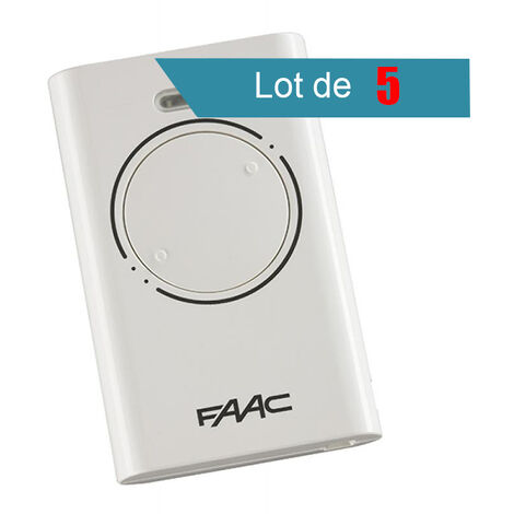 Télécommande FAAC XT2 868 SLH BLANC Pack de 5 - FAAC