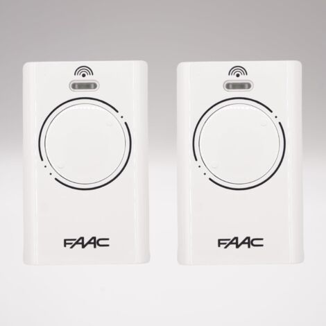 Télécommande  FAAC XT4 433 SLH BLANC Pack de 2