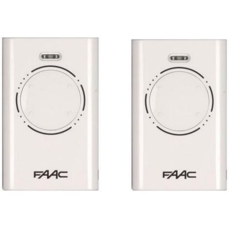 Télécommande FAAC XT4 433 SLH BLANC Pack de 2