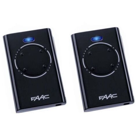 Télécommande FAAC XT4 433 SLH NOIR Pack de 2 - Noir