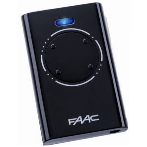 télécommande faac xt4 433slhlr fréquence 433 mhz 4 canaux noir