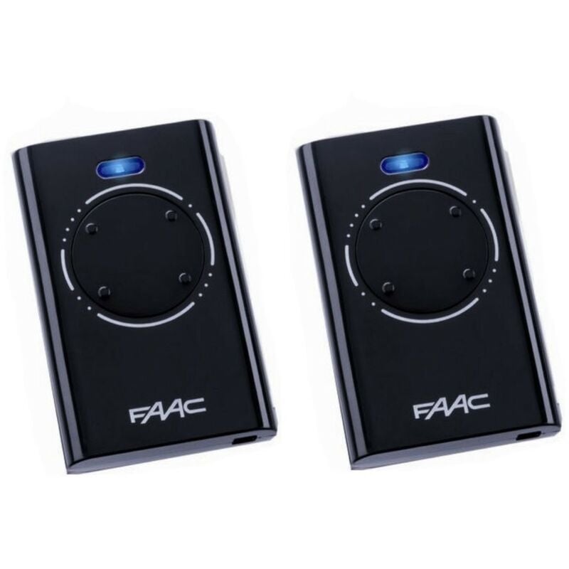 Pack de 2 Télécommande FAAC XT4 868 SLH NOIR