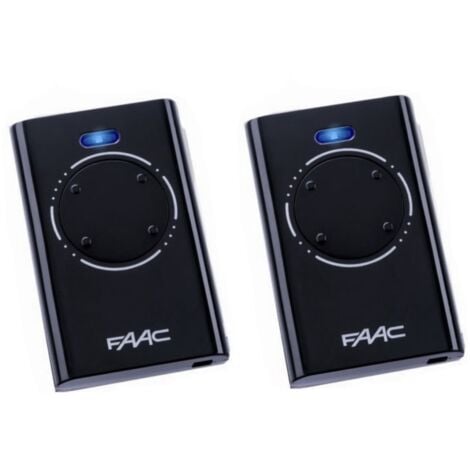Pack de 2 Télécommande FAAC XT4 868 SLH NOIR