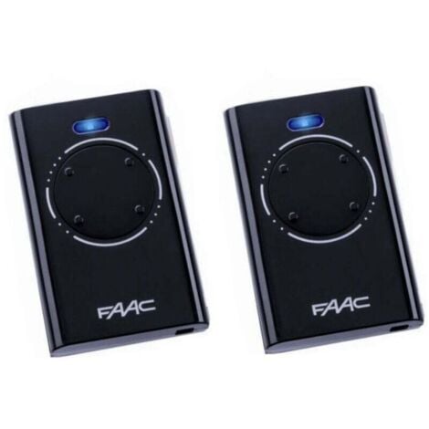 ANDYOU Télécommande FAAC XT4 868 SLH NOIR Pack de 2 - Noir