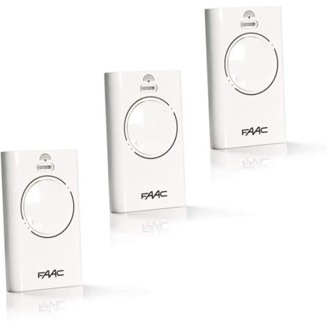Télécommande FAAC XT4 868 SLH NOIR Pack de 3 - Blanc