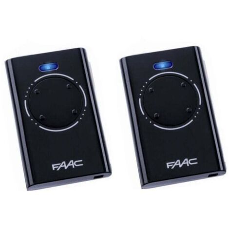Télécommande FAAC XT4 868 SLH noire (lot de 2) — Noir
