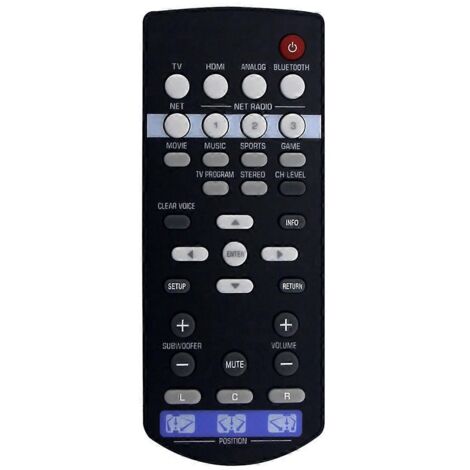 Télécommande FSR86 ZP80780 pour système de barre de son Yamaha SRT-1500--