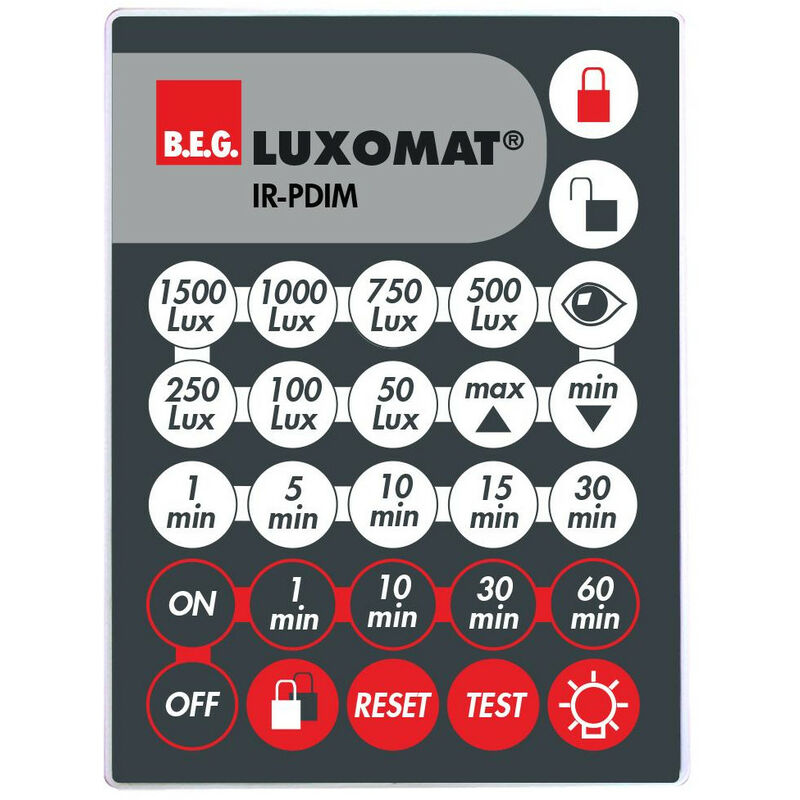 IR-PDIM télécommande à infrarouge pour PD-VAR LUXOMAT 92200