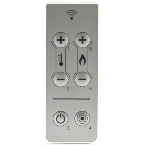 Télécommande infrarouge pour poêle à granulés – Portée 8m – 6 boutons pour réglage température et ventilation – Compacte 80x33x6mm