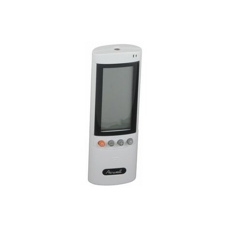 Télécommande IR RC08A – Accessoire de climatiseur mobile – Compatible avec modèles AIRWELL – Longueur 20cm – Largeur 5cm – Matériau plastique