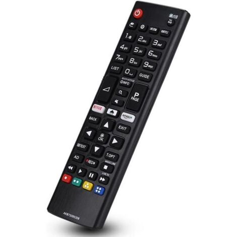 Télécommande - LG - AKB75095308 - Compatible avec TV LCD - Contrôle jusqu\'à 10m - Noir