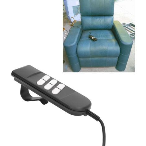 Télécommande Main 6 Boutons pour Fauteuil Lift, Réclinable Électrique, Sofa - Contrôle 3 Tiges ABS 266g