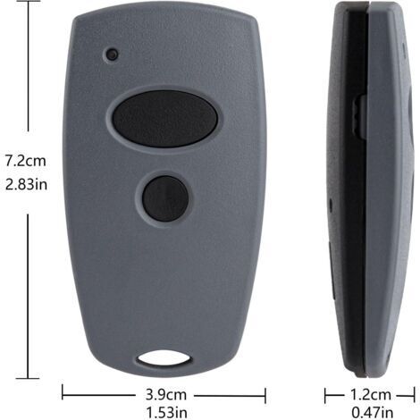 Télécommande manuelle pour porte de garage – Compatible avec les modèles Marantec Digital 302, 384, 304, 313, 321, 323 et 131, fréquence 868 MHz – Commande simultanée à deux boutons – 868 MHz